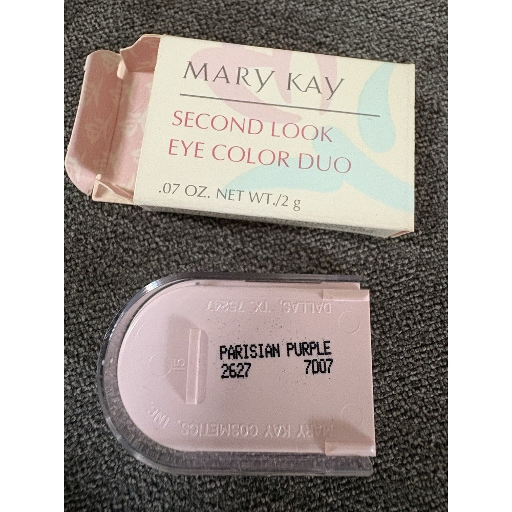 Mary Kay Vintage Second Look Eye Color Duo Parisian Purple 2627 NIB - Picture 2 of 3